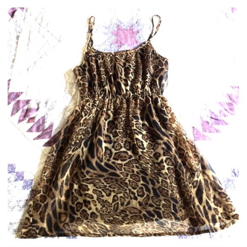 Forever 21 leopard mini dress
